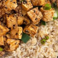 Tofu Poke · Tofu marinated in any style of your choice: OG, Spicy, Sweet and Spicy, K special, Cali, or ...