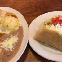 El Torero Dinner · One chalupa, one chile relleno, one enchilada and one taco. Served with rice and beans.