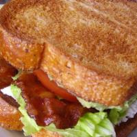 Blt Sandwiche  · It cames on toast with Mayonisa, bacon Latus and tomato only