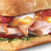 Turkey & Bacon · Turkey and Bacon with one choice of cheese: provolone, swiss, or american.  Served with lett...