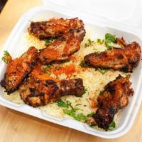 Chicken Platter · Comes with Rice, Choice of Salad, Pita Bread and Homemade Dressing