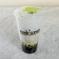 Premium Black Sugar Latte  · Milk drink added with Black sugar / Caffeine free,
Come with one free topping,
the best choi...