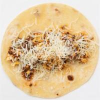 #4 Breakfast Taco · chorizo, scrambled eggs, monterey jack cheese