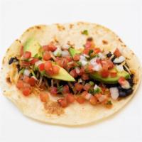 #11 Lunch Taco · black beans, avocado, potato, pico de gallo