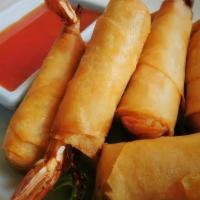 New Rocket Shrimp(5) · Crunchy,  Crispy  Shrimp Roll with Onion, Perfect with Sweet CHili