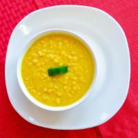 Split Pea Stew (Ater) · Split peas stewed in a special sauce, onions, garlic and ginger.
