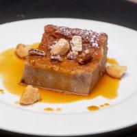 Bread Pudding · Audrey mae's breading pudding served with home-made caramel sauce shortbread cookie crumbles...