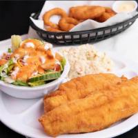 Flounder · Choose the fried or broiled option, entrees served with 2 sides and homemade hushpuppies!
*R...