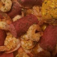 Jumbo Shrimp Platter · 15 jumbo shrimp golden fried to perfection with your choice of two sides.