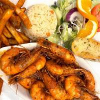 Camarones Deluxe · Fried shrimp with spicy house sauce.