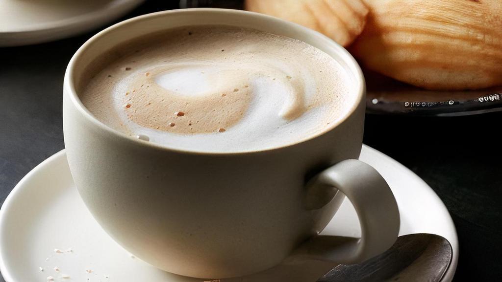 Cappuccino · Espresso, steamed milk, milk foam. Flavor optional