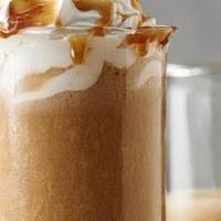 Frappuccino · Frappe with your choice of Caramel, Chocolate, or White Chocolate.