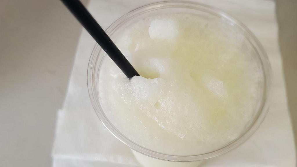 Frozen Lemonade · Frozen lemonade served blended with ice.