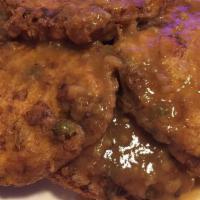 Chicken Egg Foo Young · Served with white rice or fried rice.