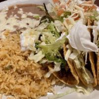 Make Your Own Combo · Served with rice and beans.
Enchilada, burrito or taco. With your choice of beef or shredded...