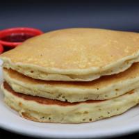 Pancakes (3 Buttermilk) · 3 Fluffy Buttermilk Pancakes made fresh