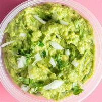 Guacamole · Fresh guacamole made in house, served with tostadas.