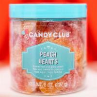 Peach Hearts · These juicy, sugar-coated, soft, and chewy gummy hearts will delight your senses. Each bite ...