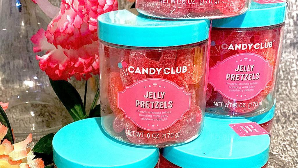Jelly Pretzels · Savor the bursting with bright, intense raspberry flavor. These delectable pretzel-shaped jellies are sure to twist your taste-buds up with delight! Add a great new option to your shelves with pretzel shaped raspberry gummy candies! Non-GMO.