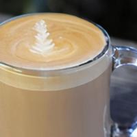 Latte Hot · Espresso and milk of your choice swirled together in creamy goodness. Make it unique with yo...