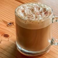 Cappuccino Hot · Espresso shots covered in frothy foamy milk of your choice