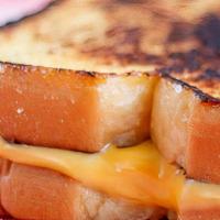 Grilled Cheese · The classic sandwich full of cheesy goodness and served on a bun.