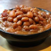 Pit Baked Beans · Slow baked beans