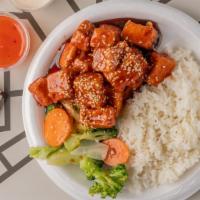 Crispy Tofu With  Special Sauce · vegetarian dish