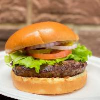Bulldog Classic Burger · Char-grilled to perfection. A half-pound of fresh ground 100% usda choice angus chuck, seaso...