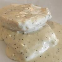 Biscuit & Gravy · Homemade buttermilk biscuit served with creamy white gravy. Add crumbled sausage for an addi...
