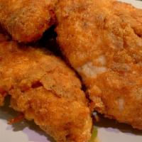Chicken Tenders · 5 Chicken Tenders deep fried with a choice of sauce