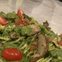 Zucchini Zasta W/ Basil Pesto · 