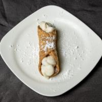 Cannoli · Pastry dessert filled with vanilla and chocolate chips