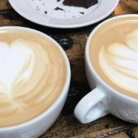 Cappuccino · Equal parts espresso, steamed milk and foamed milk.