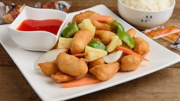 Sweet & Sour Chicken · Sweet sour sauce on the side