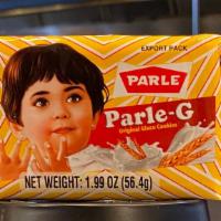 Parle-G · Tasty Indian chai biscuits.