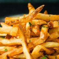 Crow Fries · Hand cut and fried to order in sunflower oil, tossed with sea salt and fresh herbs.