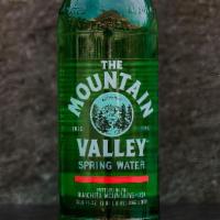 1 Liter Mountain Valley Spring Water · 1 liter glass bottle