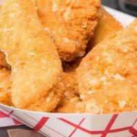 Fried Chicken Tenders · Chicken breasts, lightly fried served with you choice of sauce