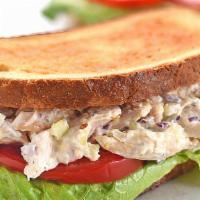Chicken · Chicken salad, cheese, lettuce, tomato and mayo.