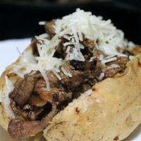 The Philly Spud · Spud loaded with steak, sauteed bell peppers and onions, butter, melted cheese and sour cream.