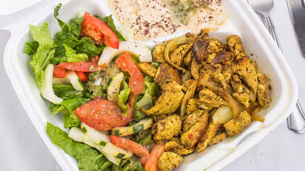 Shawarma · Mona's most popular. Your choice of chicken or beef. All dinners are served with salad, humus and pita bread (white or whole wheat).