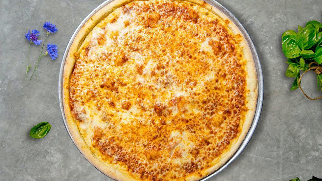 Cheese Pizza · Our famous house made dough topped with marinara sauce and our house cheese blend