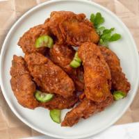 Hot Wings · Classic bone-in or boneless wings oven-baked, cooked to order perfectly crisp, tossed in our...