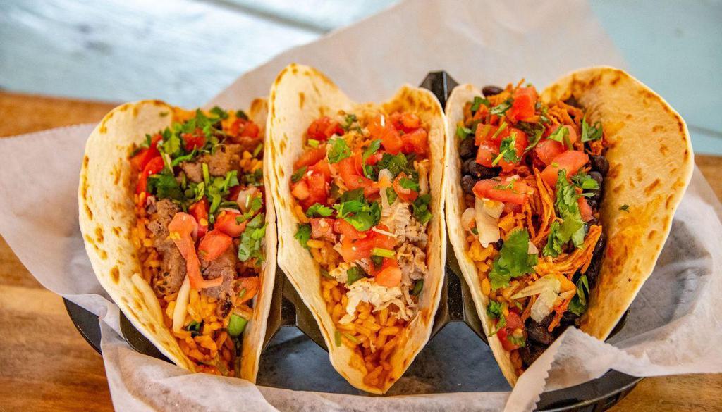 Cyo Taco Basket · Pick 3 of your favorite tacos just the way you want them.  Be sure to pick your meat and toppings under each Taco Choice 1, 2, and 3!