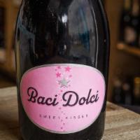 Baci Dolci Sweet Kiss · A delicate, spritzy wine with an intense, lively ruby red color. Fresh strawberry & black ch...