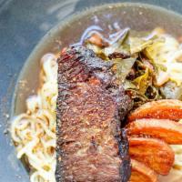 Short Rib Ramen · Short rib, sweet potato, collards, ramen noodles, house-made beef broth.

Chef's suggested a...