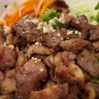 Grilled Pork (Bun Thit N) · Vermicelli bowl w/ chargrilled Pork. Dressed w/ lettuce, pickled carrots, daikon, cucumbers,...