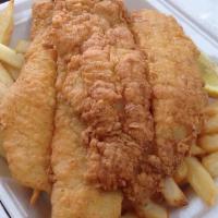 2 Pieces Catfish Plate · US farm-raised catfish breaded in our house-made Cajun batter. Served with hush puppies and ...