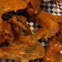 Fat Daddy Wings · Whole wings tossed in your favorite sauce. Served with one side.
